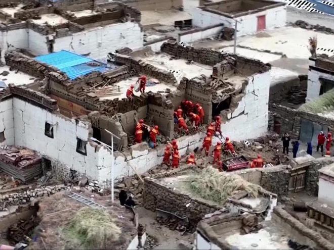 西藏68级地震中国救援显神速！美国山火持续燃烧大国成笑话(图2)