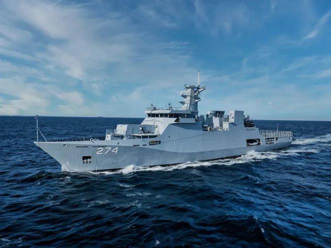 巴基斯坦海军新型巡逻舰服役由荷兰达门集团建造到现在没装武器(图3)